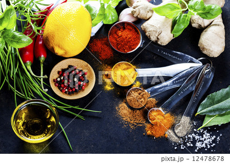 Herbs and spices selection 12478678
