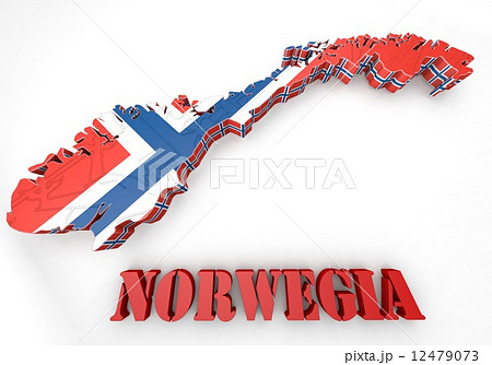 map illustration of Norway 12479073