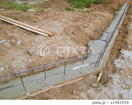 建築コンクリートブロック用の基礎 建築コンクリートブロック用の基礎 12482939