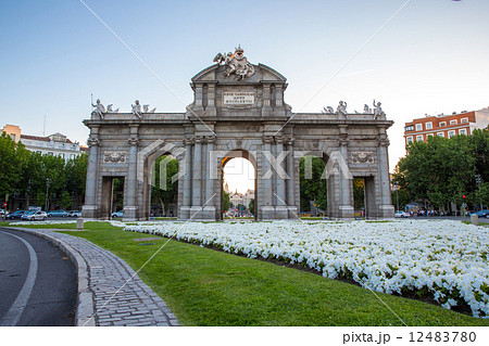 Gate at Independence Square Madrid Spain 12483780