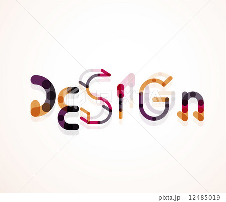 Design word font concept 12485019