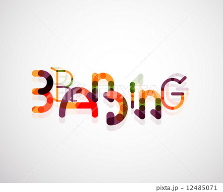Branding font word concept 12485071