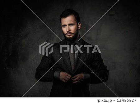 Handsome well-dressed man in jacket 12485827