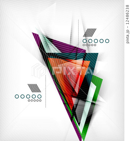 Color triangles, unusual abstract background Color triangles, unusual abstract background 12486238