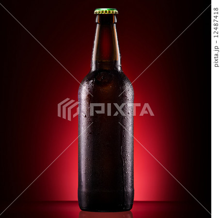 wet beer bottle wet beer bottle 12487418