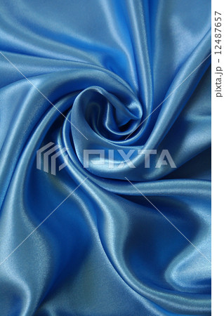 Smooth elegant dark blue silk 12487657