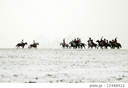 Battle of the three emperors reconstruction - Warriors on horses Battle of the three emperors reconstruction - Warriors on horses 12488422