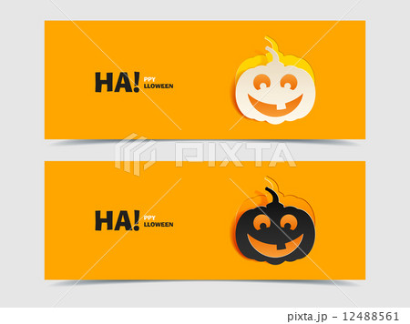 Black and wight smile pumpkin paper cut out Black and wight smile pumpkin paper cut out 12488561