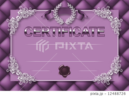 Elegant template of certificate, diploma 12488726