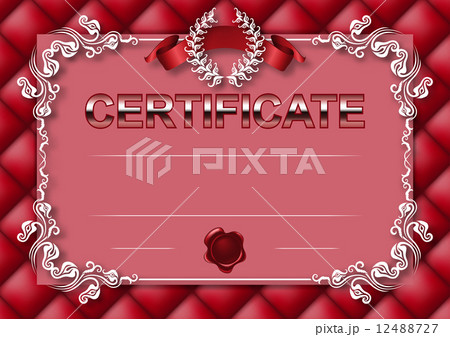 Elegant template of certificate, diploma 12488727