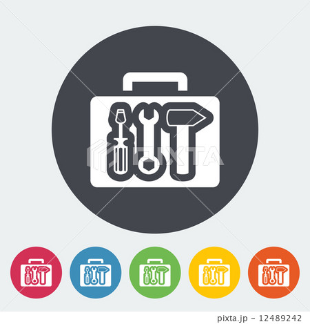 Tool box single icon. Tool box single icon. 12489242