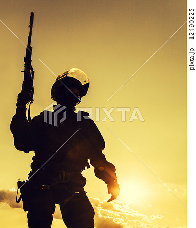 police officer with weapons 12490225