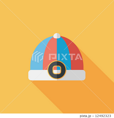 Chinese hat flat icon with long shadow,eps10 Chinese hat flat icon with long shadow,eps10 12492323
