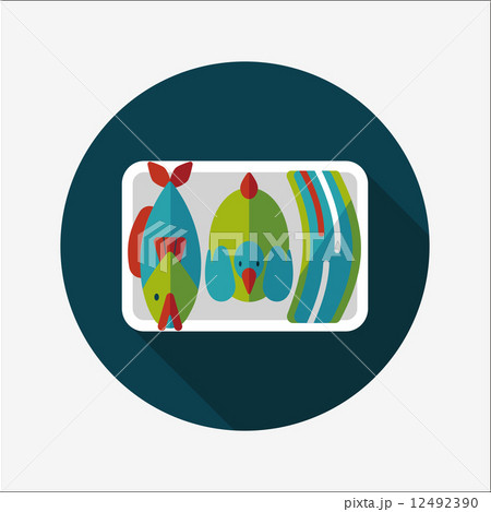 Chinese New Year flat icon with long shadow,eps10, Worship offer Chinese New Year flat icon with long shadow,eps10, Worship offer 12492390