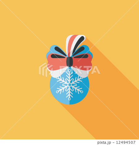 Christmas hanging flat icon with long shadow,eps10 Christmas hanging flat icon with long shadow,eps10 12494507