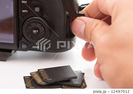Stack black memory SD card isolated Stack black memory SD card isolated 12497012