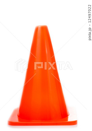Orange Traffic cones isolate Orange Traffic cones isolate 12497022