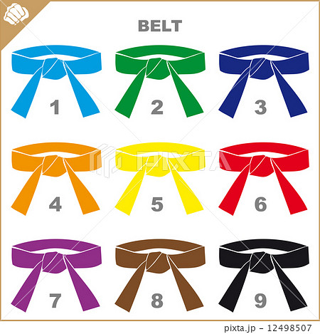 MARTIAL ARTS. color belts MARTIAL ARTS. color belts 12498507