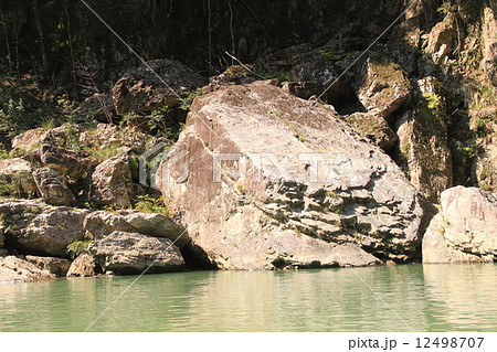 瀞峡のカメの形をした岩 瀞峡のカメの形をした岩 12498707