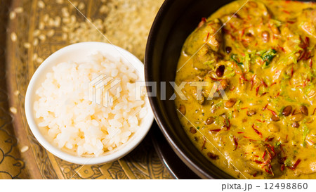 Chicken curry with rice Chicken curry with rice 12498860