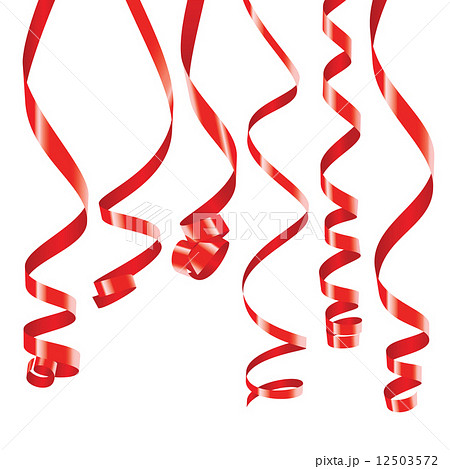 Red party ribbons 12503572