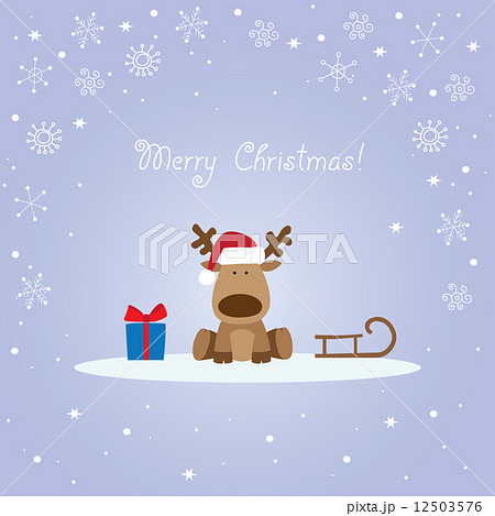 Reindeer Christmas card 12503576