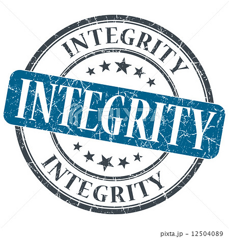 Integrity blue grunge textured vintage isolated stamp Integrity blue grunge textured vintage isolated stamp 12504089