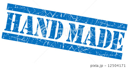 Hand made blue grunge stamp Hand made blue grunge stamp 12504171