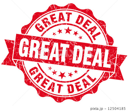 Great deal red grunge vintage seal 12504185