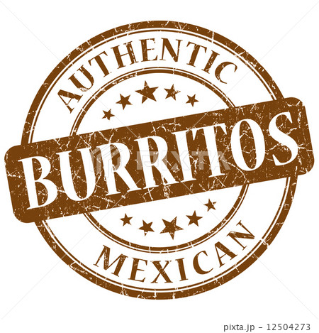 burritos brown grunge stamp 12504273