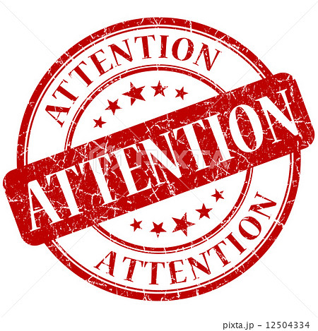 Attention red stamp 12504334