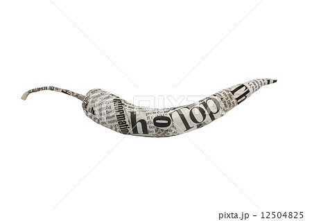 newspaper pepper on white background newspaper pepper on white background 12504825