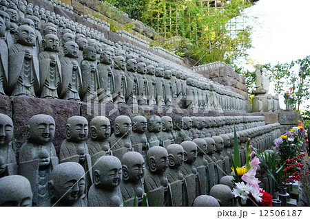 鎌倉長谷寺の千体地蔵の写真素材 12506187 Pixta