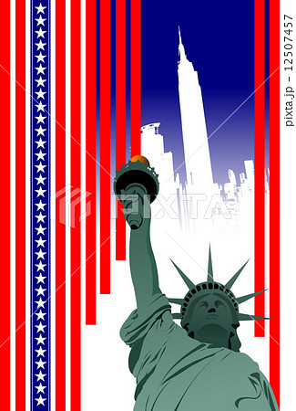 Stylized American flag. 12507457