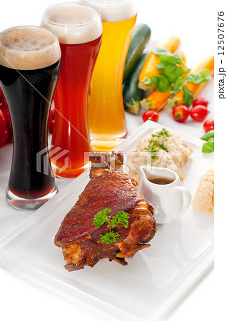original German BBQ pork  knuckle 12507676