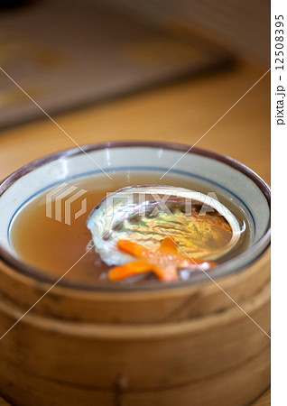 Japanese style abalone soup empty shell 12508395