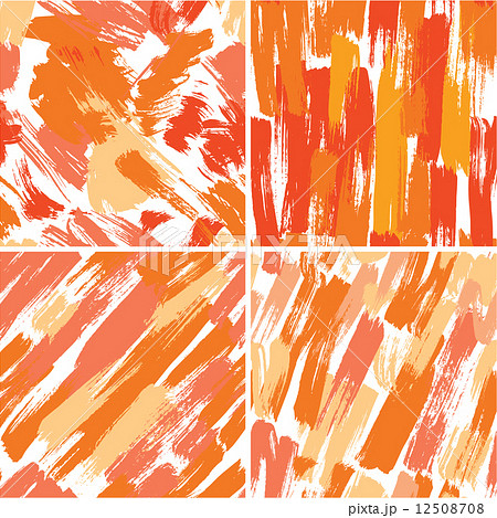 Set of seamless pattern with blots and ink splashes. Abstract ba 12508708