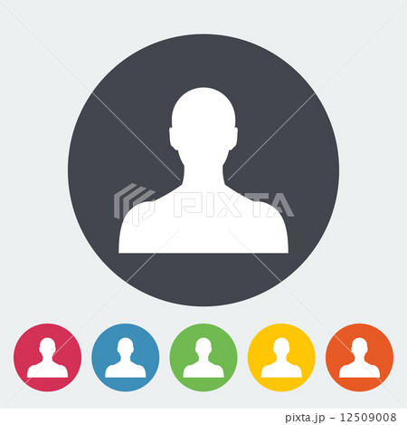 Person single icon. 12509008