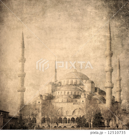 Vintage image of Blue Mosque, Istambul 12510735
