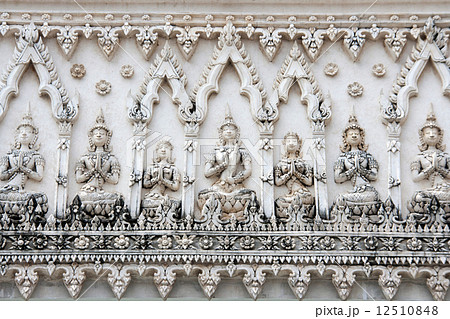 Thai pattern architecture detail in buddist temple Thai pattern architecture detail in buddist temple 12510848