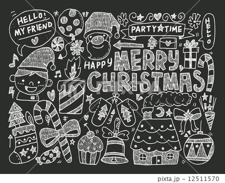 Doodle Christmas background 12511570
