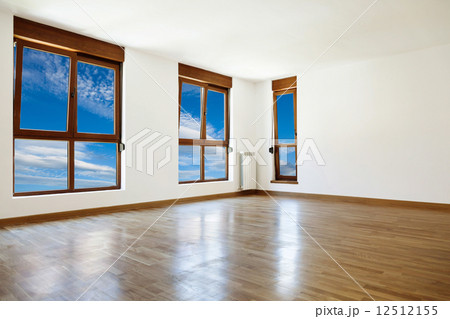 Empty interior room and windows Empty interior room and windows 12512155