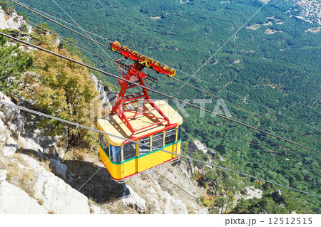 Cableway Miskhor - Ai-Petri in Crimea Cableway Miskhor - Ai-Petri in Crimea 12512515
