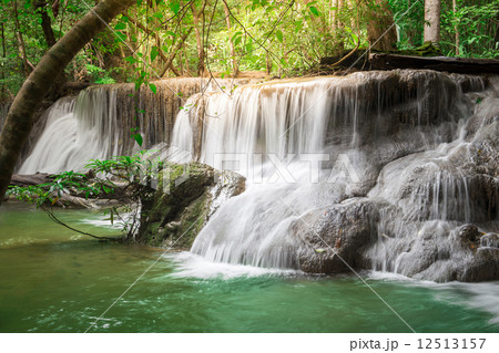 Thailand waterfall in Kanchanaburi (Huay Mae Kamin) Thailand waterfall in Kanchanaburi (Huay Mae Kamin) 12513157