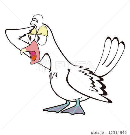 アホウドリのイラストのイラスト素材
