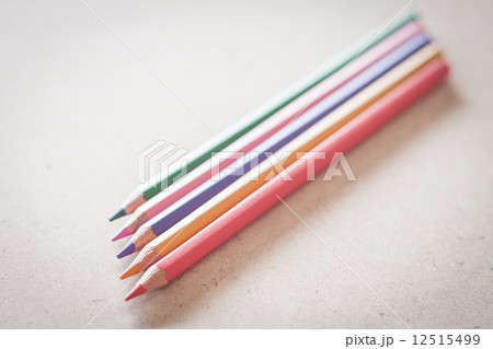 Closeup colorful pencils on wooden background Closeup colorful pencils on wooden background 12515499