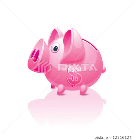 piggy bank with a dollar sign piggy bank with a dollar sign 12516124