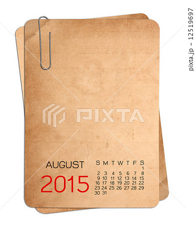 2015 Calendar on the Empty old photo with Paper clip 2015 Calendar on the Empty old photo with Paper clip 12519697