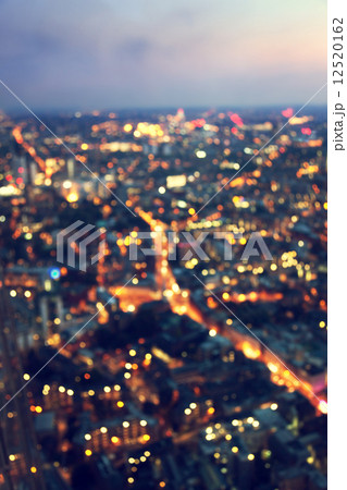 bokeh (out of focus) night London, view from shard, UK bokeh (out of focus) night London, view from shard, UK 12520162