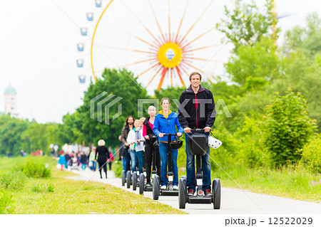 Tourists having Segway sightseeing Tourists having Segway sightseeing 12522029